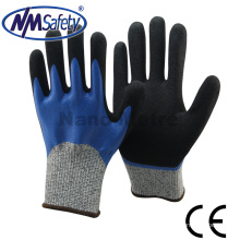 NMSAFETY gants à double revêtement résistant aux coupures nitrile